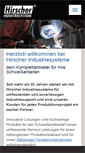 Mobile Screenshot of hirscher.co.at